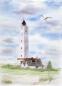 Preview: Postcard DIN-A6 Blåvand Blavand lighthouse with outbuildings DK01